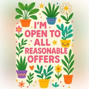 All reasonable offers will be entertained!